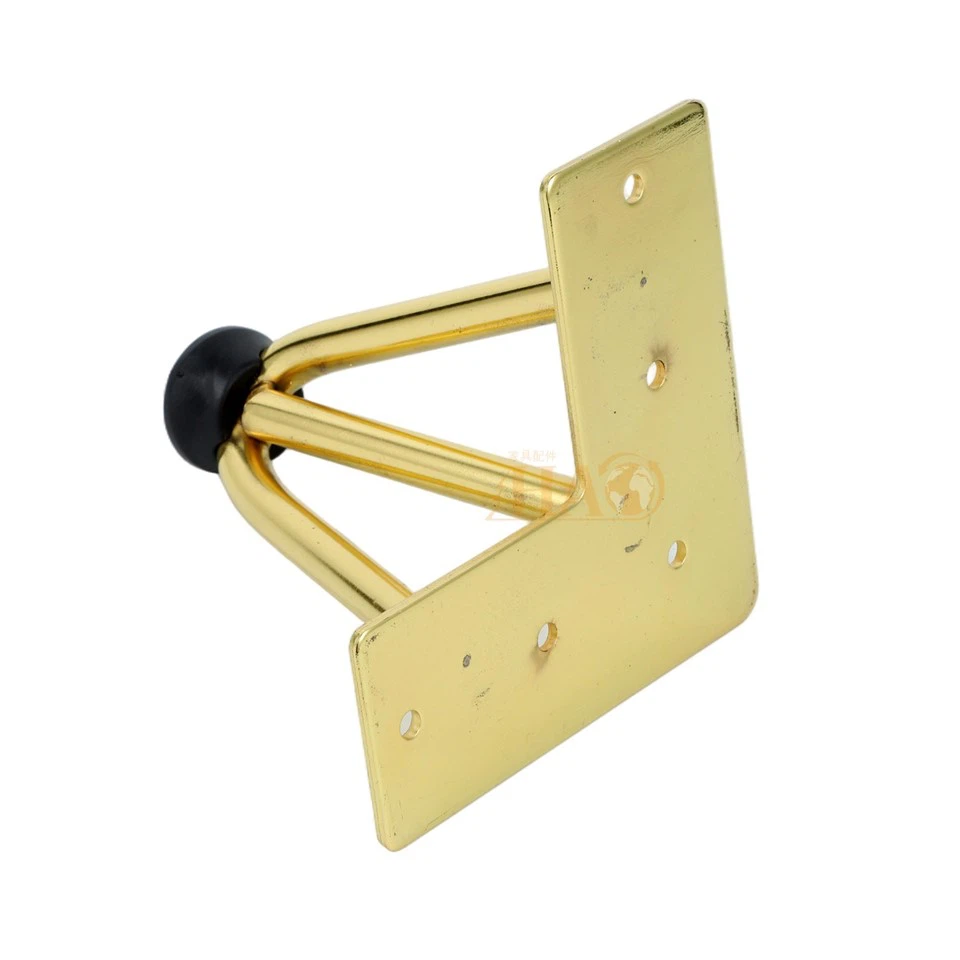 Strong Wire Steel Gold Color Sofa Leg